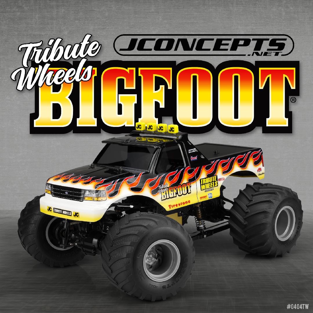 JConcepts 1993 F-250 Monster Truck Bigfoot Tribute Wheels Body