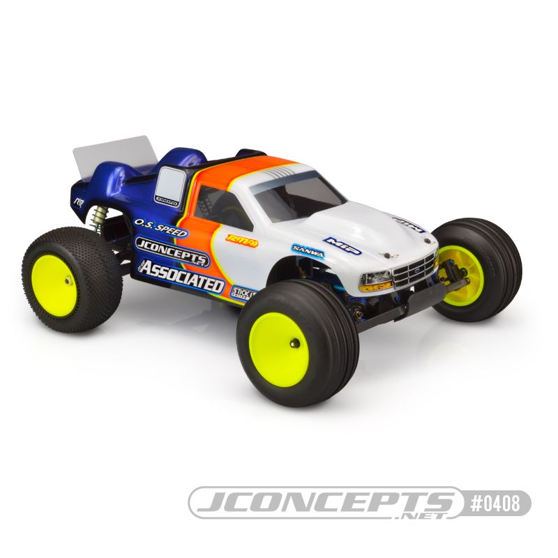 JConcepts Team Associated RC10GT, gas truck II 96 authentic body, wide (#1634) (Fits - RC10GT original (tub chassis) and RC10GT (flat chassis) short / long)