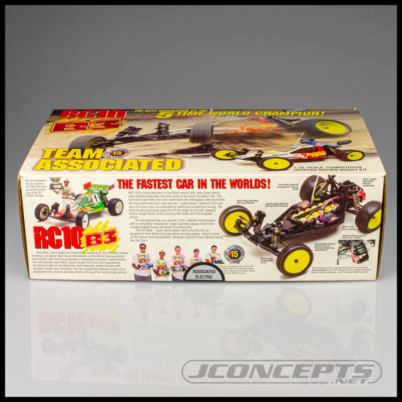 JConcepts Team Associated RC10B3 authentic body w/ 5.5" wing