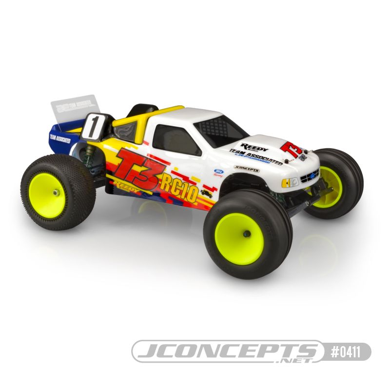 JConcepts Team Associated RC10T3 authentic body (#6139) (Vintage product and genuine / original Team Associated mold) (Fits - Team Associated RC10T3 generation)