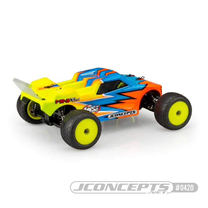 JConcepts Finnisher - Mini-T 2.0 body w/ rear spoiler - Click Image to Close