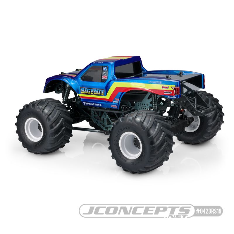 JConcepts 2020 Ford Raptor body - BIGFOOT 19 Racer Stripe - Click Image to Close