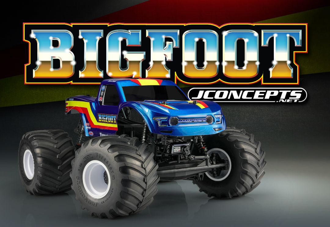 JConcepts 2020 Ford Raptor body - BIGFOOT 19 Racer Stripe