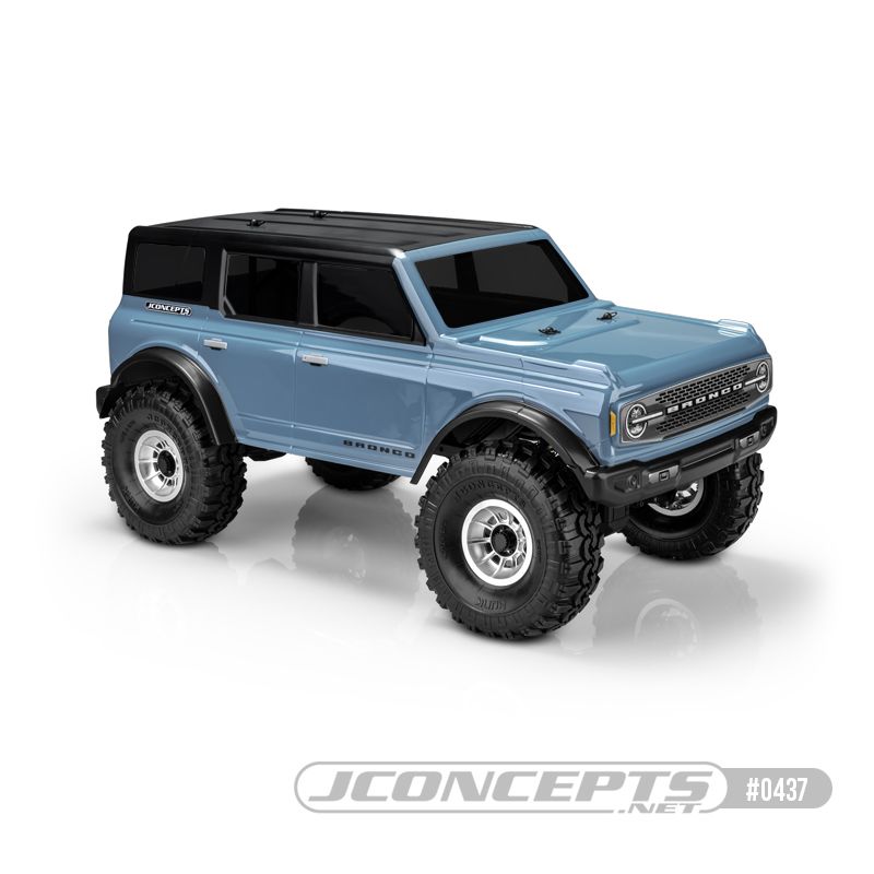 JConcepts 2021 Ford Bronco 4-Door Body, 12.3" Wheelbase