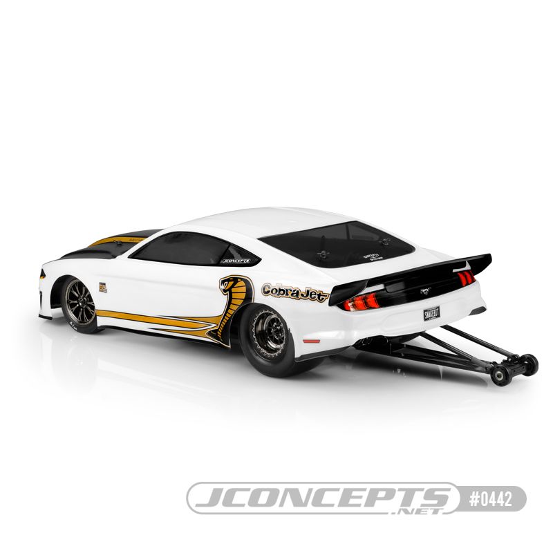 JConcepts 2018 Ford Mustang (Cobra Jet) - DR10, 22S, Drag Slash - Click Image to Close