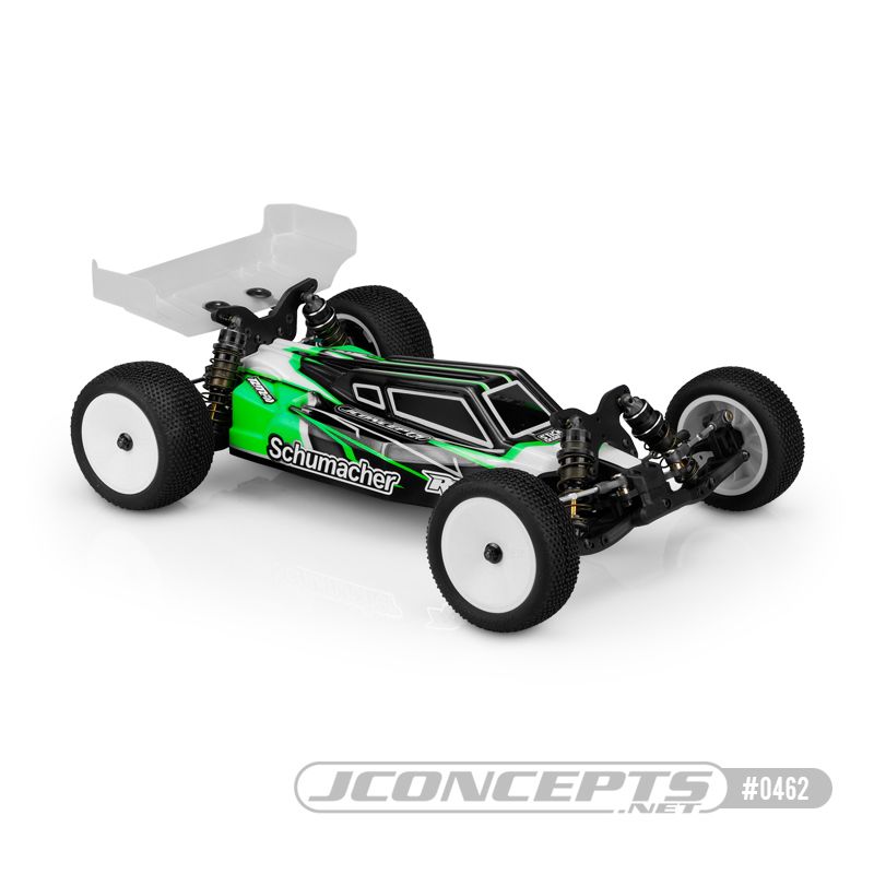 JConcepts S2 - Schumacher Cougar LD2 clear body w/ Carpet | Turf wing