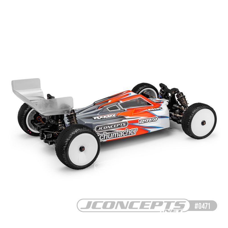 JConcepts S2 - Schumacher Cat L1R Body With Carpet/Turf Wing - Click Image to Close
