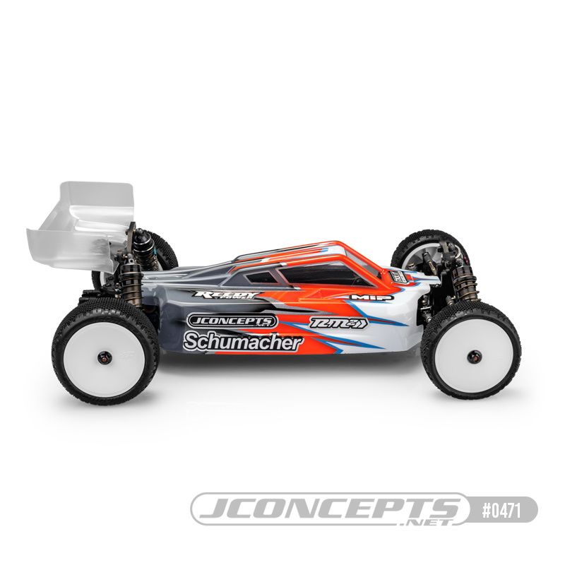 JConcepts S2 - Schumacher Cat L1R Body With Carpet/Turf Wing - Click Image to Close