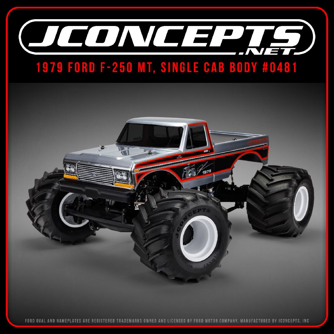 JConcepts 1979 Ford F-250 MT, single cab body, 13" wheelbase