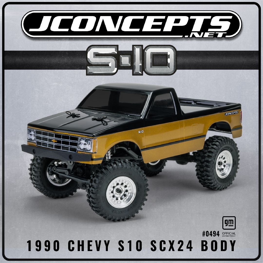 JConcepts 1990 Chevy S10 crawler body (Fits - SCX24, 5.20” WB) - Click Image to Close