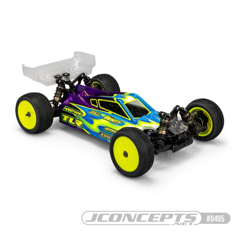 JConcepts P2 - Team Losi Racing 22X-4 Body with Carpet / Turf Wing