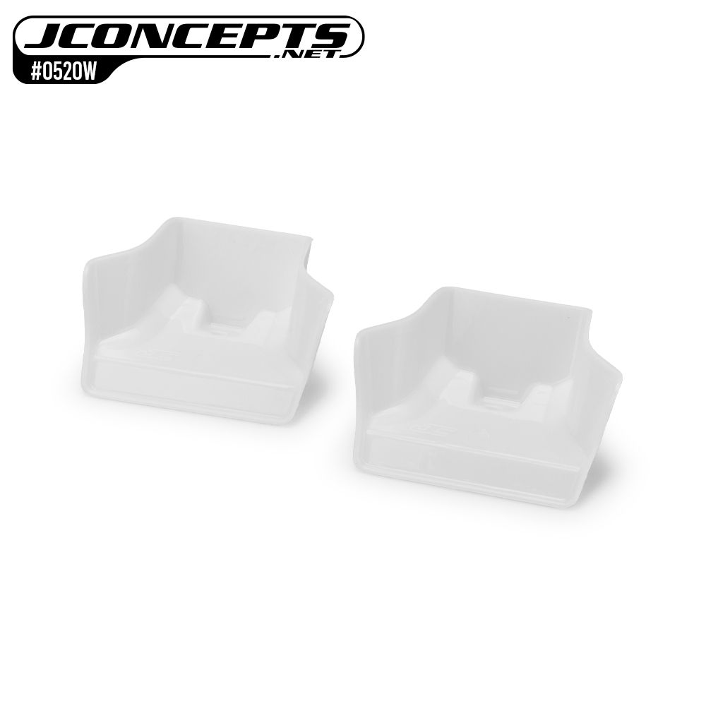 JConcepts Mugen MBX8, Sworkz S35-4 Evo front wing, white - 2pc