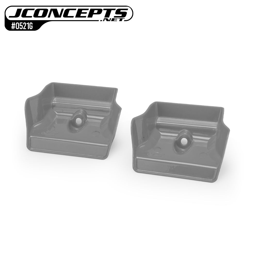 JConcepts Team Associated RC8B4.1 front wing, gray - 2pc