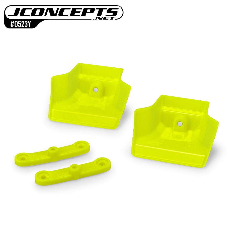 JConcepts XRAY XB8 | XB8e front wing w/ adaptor, yellow - 2pc