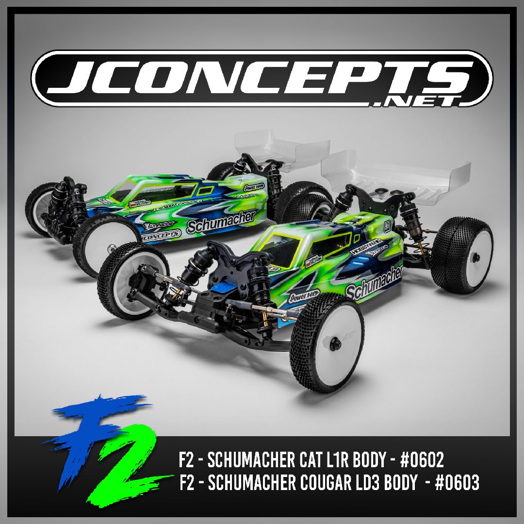 JConcepts F2 - Cat L1R body w/ carpet wing, light-weight