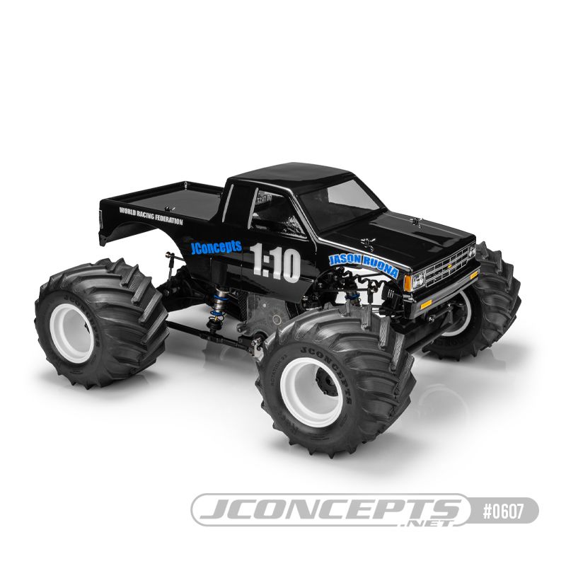 JConcepts 1990 Chevy S10, extended cab MT body, 13.0" wheelbase