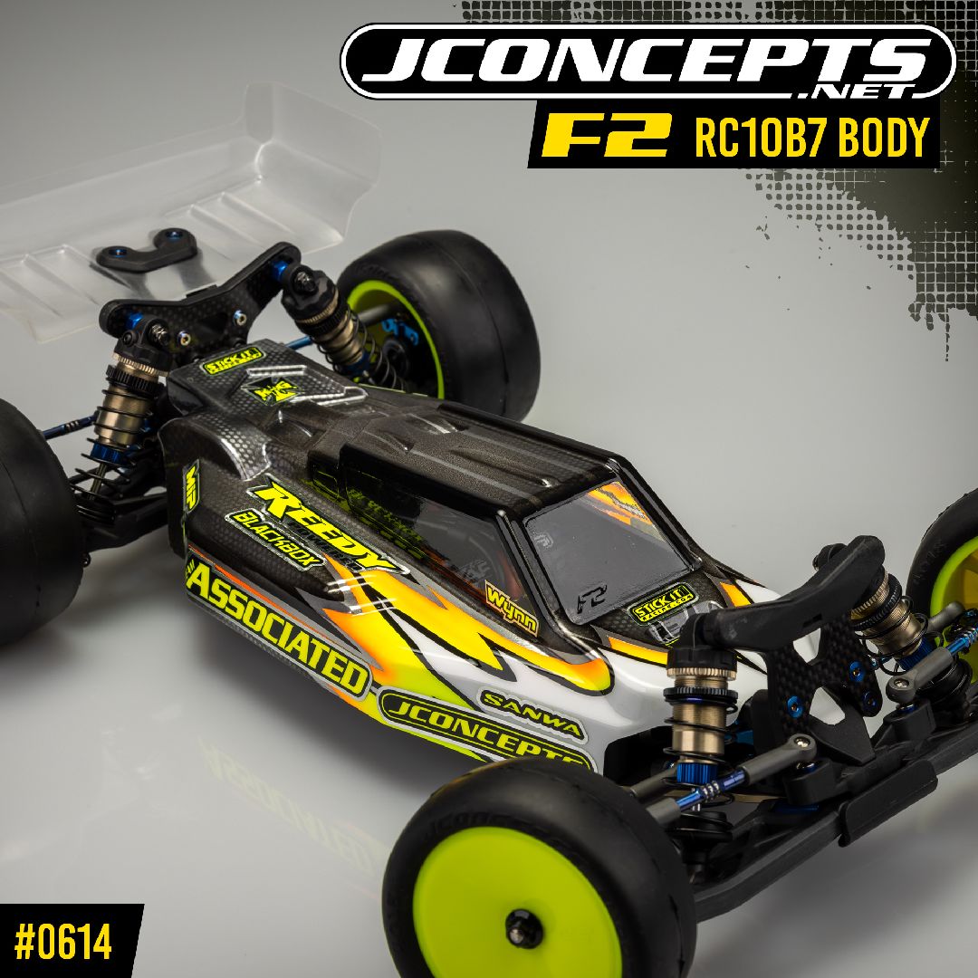 JConcepts F2 - RC10B7 body with wing, light-weight (RC10B7)