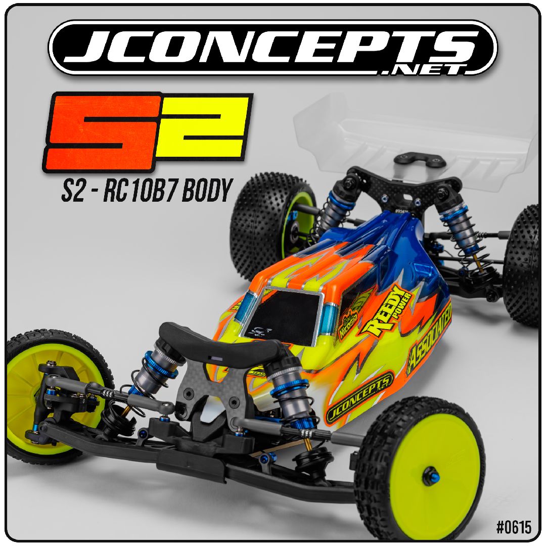 JConcepts S2 - RC10B7 body w/carpet | turf | dirt wing (RC10B7) - Click Image to Close