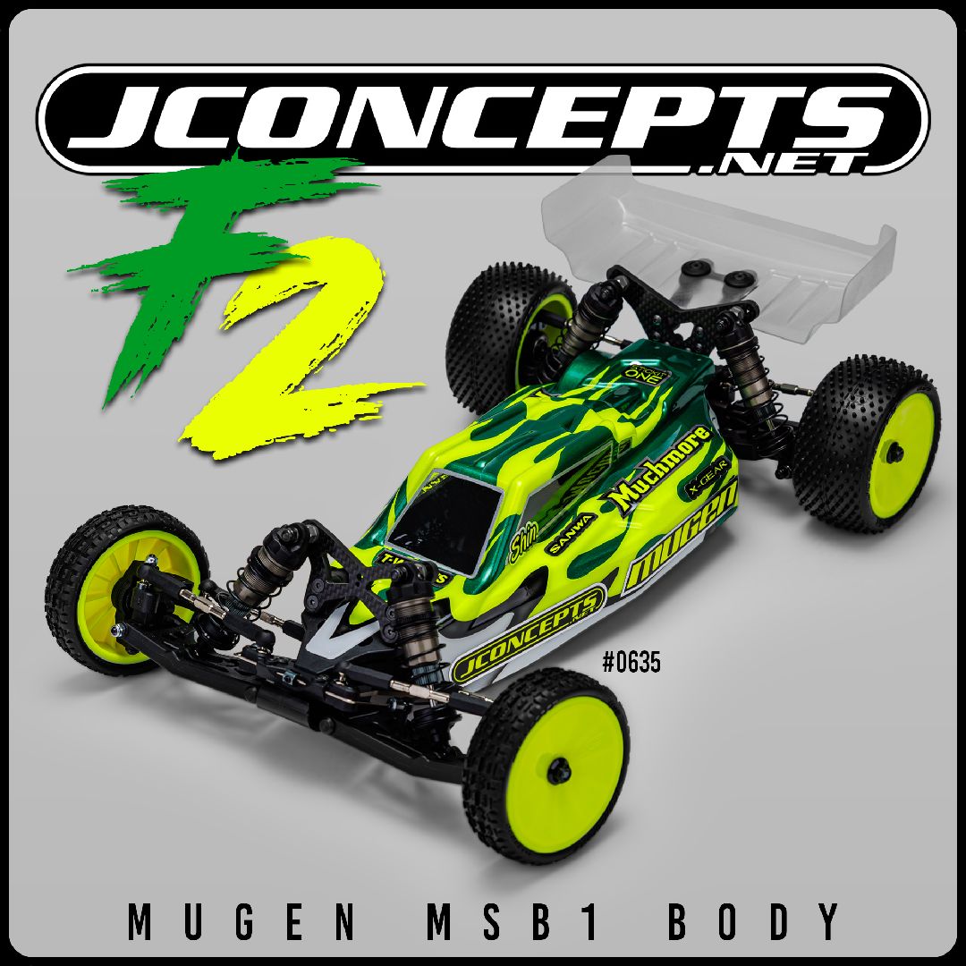 JConcepts F2 - Mugen MSB1 body w/carpet wing, light-weight