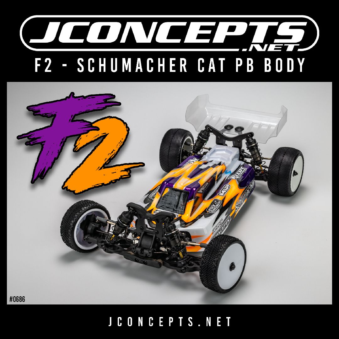 JConcepts F2 - Schumacher CAT PB body w/wing