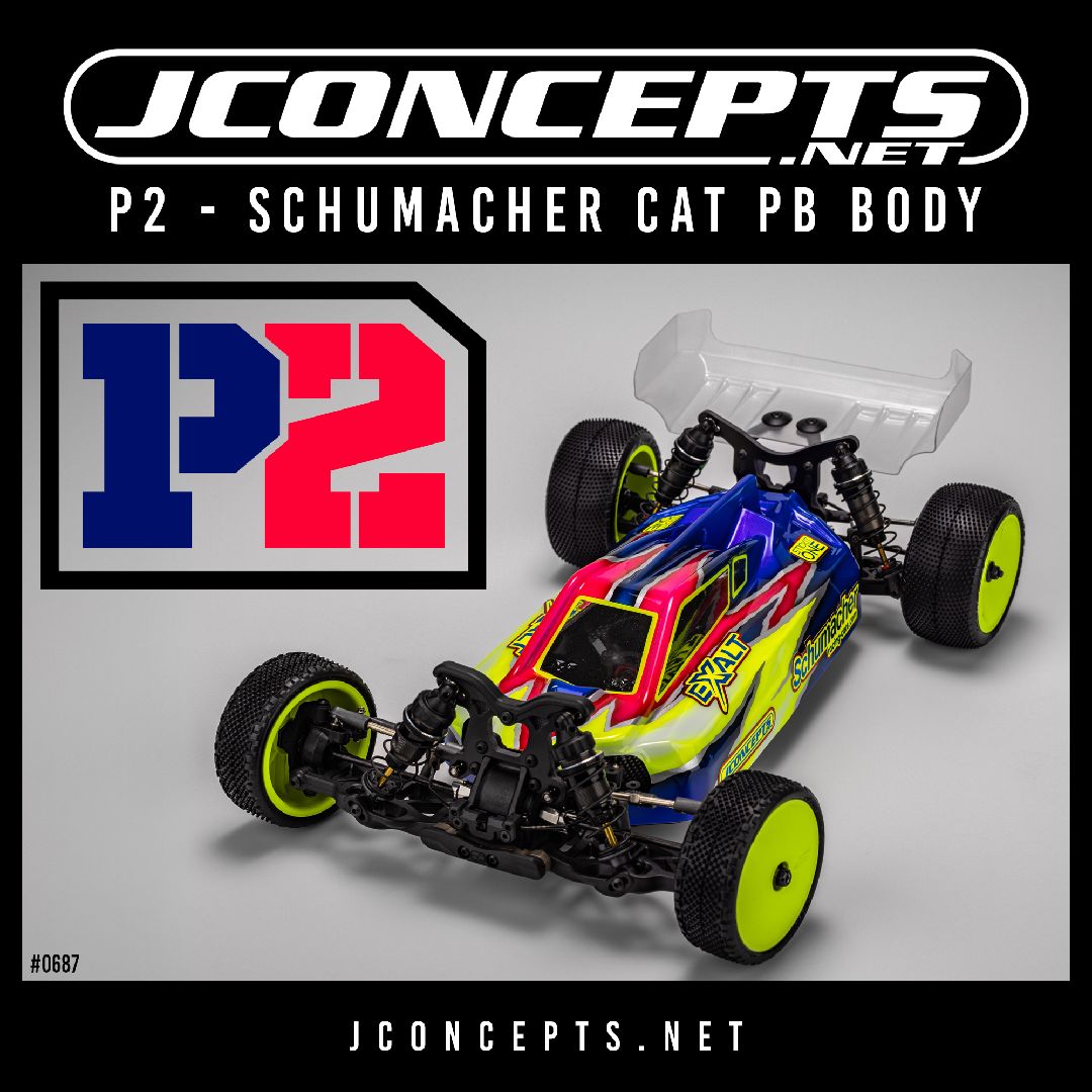 JConcepts P2 - Schumacher CAT PB body w/wing - lightweight