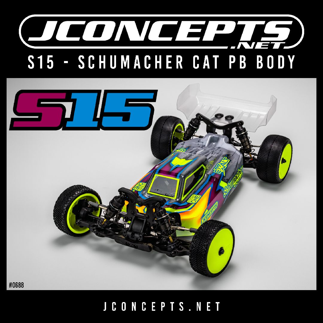 JConcepts S15 - Schumacher CAT PB body w/wing