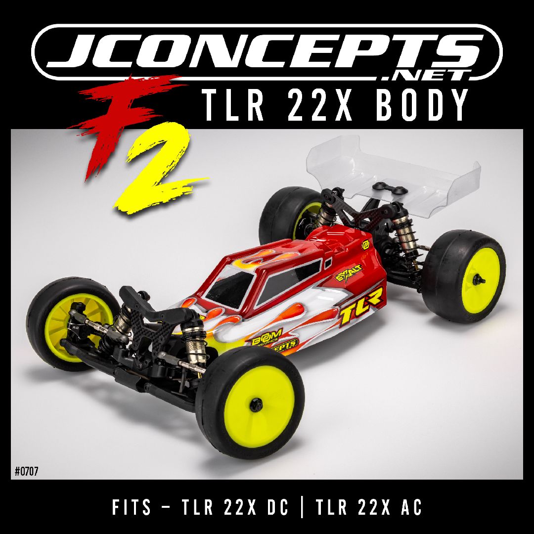 JConcepts F2 - TLR 22X body w/ carpet | turf | dirt wing