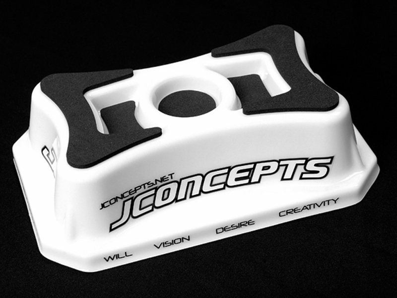 JConcepts Car Stand (1/10th on-road, molded polycarbonate) - Click Image to Close