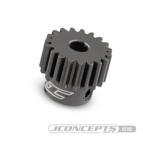 JConcepts 48 pitch, 19T, SS machined aluminum pinion gear (Fits – applications which require 48 pitch pinion gear)