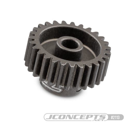 JConcepts 48 pitch, 27T, SS Machined aluminum pinion gear (Fits – applications which require 48 pitch pinion gear)