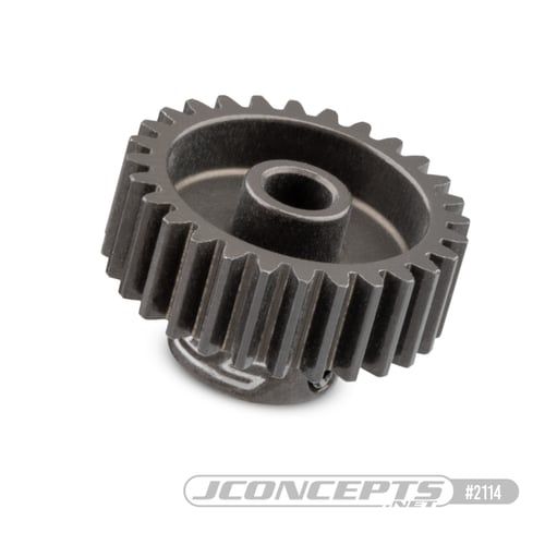 JConcepts 48 pitch, 28T, SS Machined Pinion Gear (Fits – applications which require 48 pitch pinion gear)