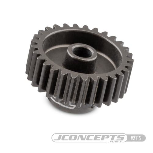 JConcepts 48 pitch, 29T, SS Machined Pinion Gear (Fits – applications which require 48 pitch pinion gear)