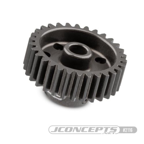 JConcepts 48 pitch, 30T, SS Machined Pinion Gear (Fits – applications which require 48 pitch pinion gear)