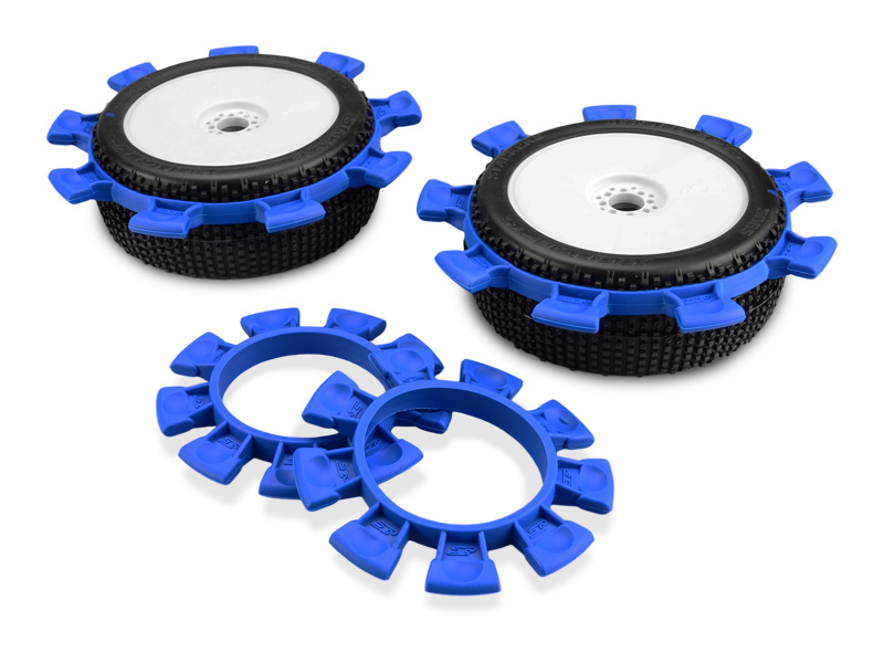 JConcepts Satellite tire gluing rubber bands - blue - fits 1/10th, SCT and 1/8th buggy