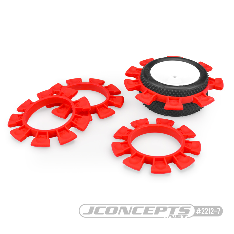 JConcepts Satellite tire gluing rubber bands - Red