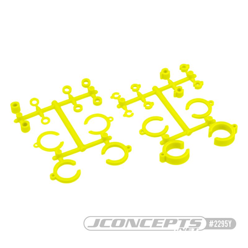 JConcepts Big Bore Shock Limiter, Up-Travel Kit, 24 pc - Yellow