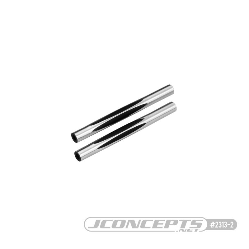 JConcepts RC10 diamond wing tubes, black - 2pc.