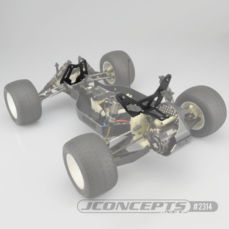 JConcepts RC10T 3.0mm Carbon Fiber front shock tower team truck