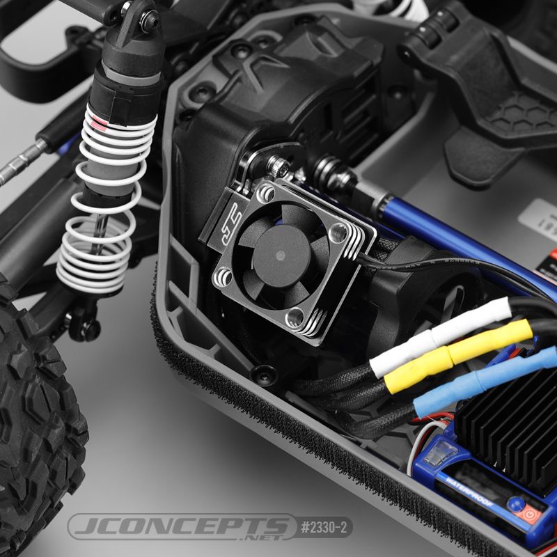 JConcepts - Slash 4X4 Aluminum Fan & Honeycomb Motor Plate Set - Click Image to Close