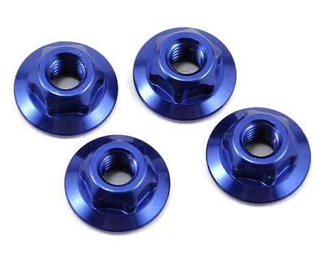 JConcepts 4mm large flange serrated locknut - blue - Click Image to Close