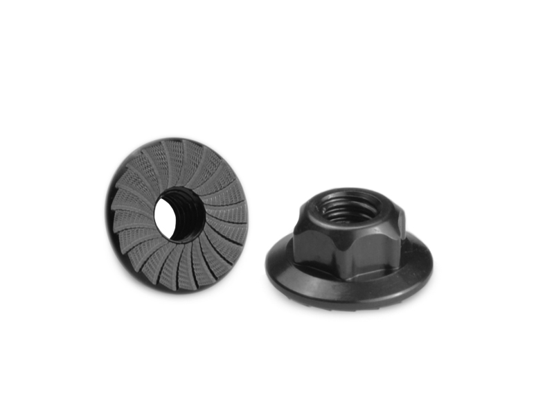 JConcepts 4mm large flange serrated locknut - black (fits, B5, - Click Image to Close