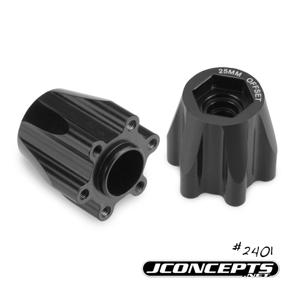 JConcepts Tribute Wheel Alum 12mm Hex Wheel Adapter Black 25mm