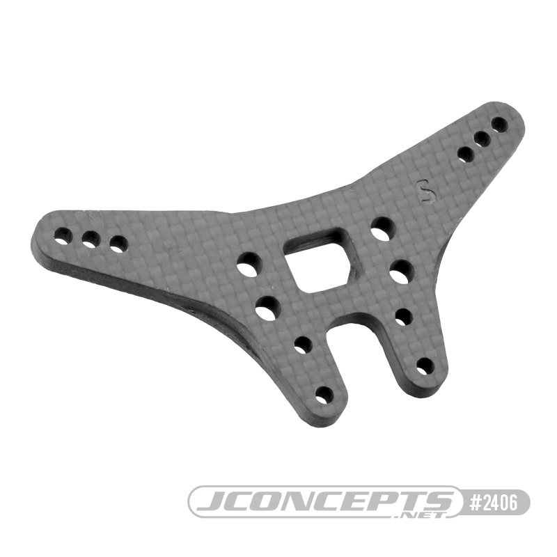 JConcepts Carbon Fiber rear shock tower - standard (B6.1) - Click Image to Close