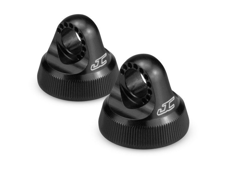 JConcepts Fin, 12mm V2 Shock Cap (Black)(2)