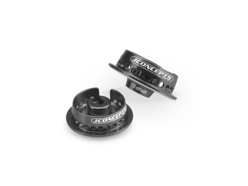 JConcepts Fin, 12mm Shock Collar (Black) (2)