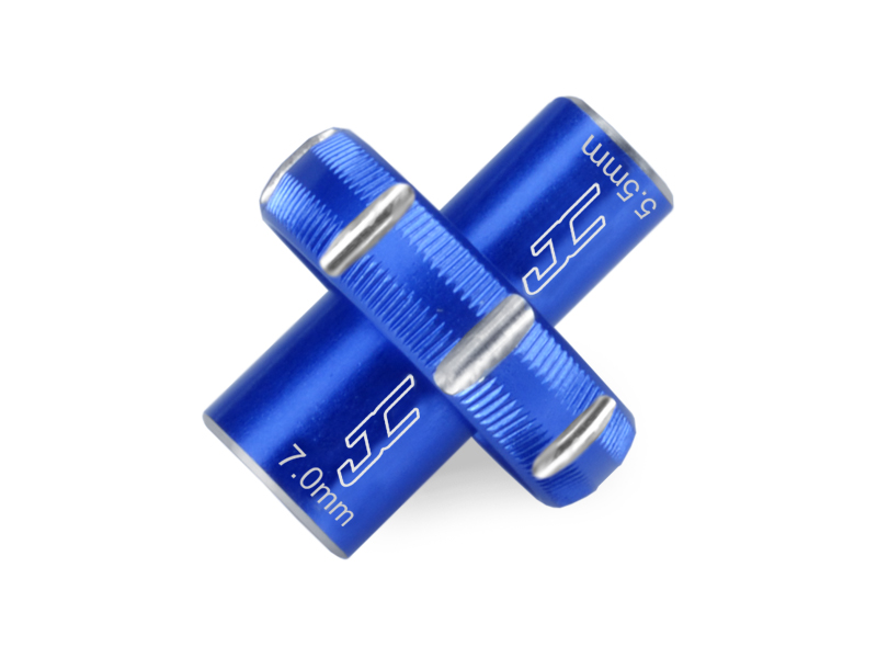 JConcepts 5.5/7.0mm Combo Thumb Wrench - Blue - Click Image to Close