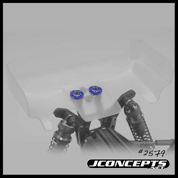 JConcepts B6.2 | B6.3 Finnisher aluminum wing buttons - blue