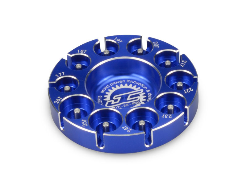 JConcepts Pinion Puck - Modified Range, 17-26T 48P - Blue