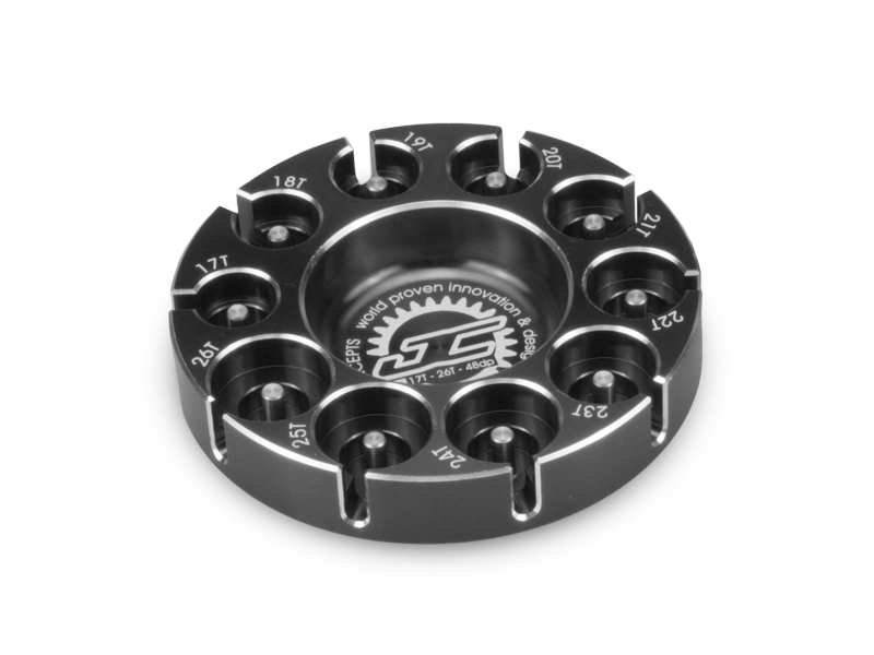 JConcepts Pinion Puck - Modified Range, 17-26T 48P - Black