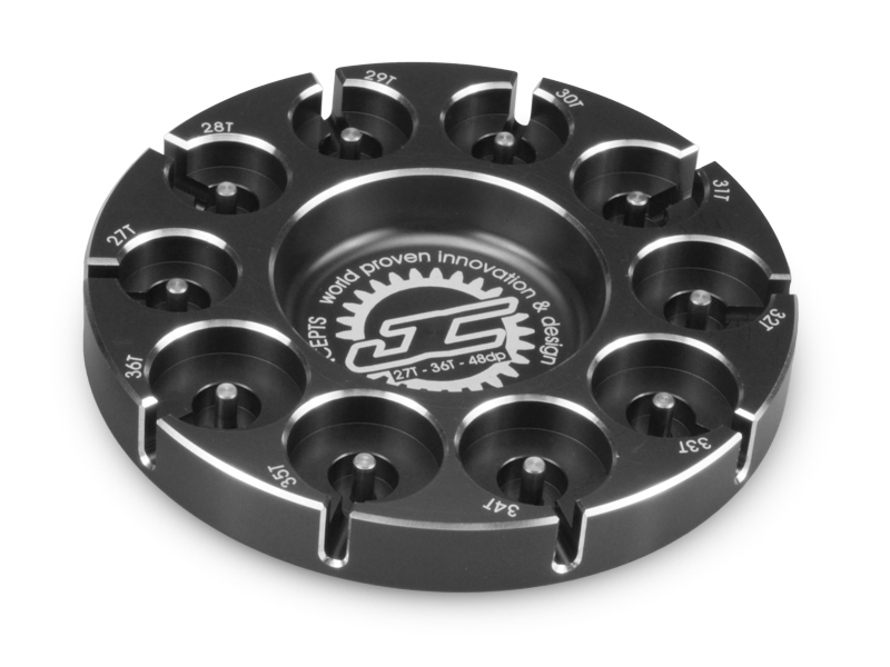 JConcepts Pinion Puck - Stock Range, 27-36T 48P - Black